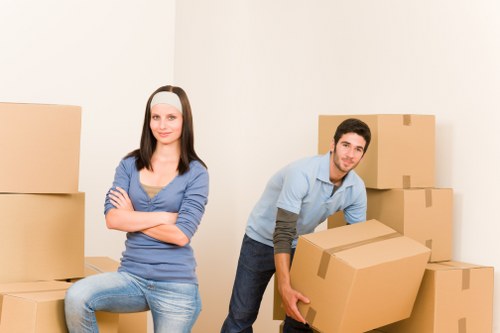 Local team collecting bulky furniture from a West Kensington property