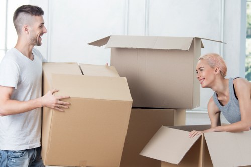Local movers handling an office relocation with careful access planning