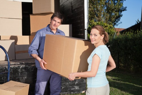 Packing and loading household furniture for a West Kensington relocation